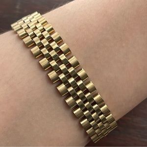 Gold Stainless Steel Metal Chain Bracelet
